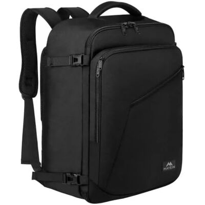 MATEIN Mochila de Viagem para Cabina de Avião, Mochila de Viagem para Mulher e Homem com Capacidade Expansível para Companhias Aéreas, Mochila de Viagem Leve e Impermeável, Bagagem de Mão para Mochila 55x35x25 Grande 50l para Air Europa, Hombre y Mujer MATEIN Mochila de Viagem para Cabina de Avião, Mochila de Viagem para Mulher e Homem com Capacidade Expansível para Companhias Aéreas, Mochila de Viagem Leve e Impermeável, Bagagem de Mão para Mochila 55x35x25 Grande 50l para Air Europa, Hombre y Mujer