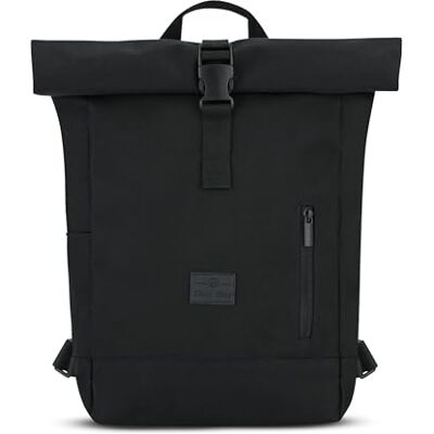 Johnny Urban Mochila para mulheres e homens Robin Small Enrolável e espaço para portátil de 12" Trabalho, escritório ou universidade Repelente à água, Preto, Tamanho único, Casual Johnny Urban Mochila para mulheres e homens Robin Small Enrolável e espaço para portátil de 12" Trabalho, escritório ou universidade Repelente à água, Preto, Tamanho único, Casual