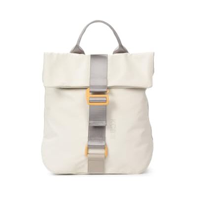KCB Mochila anti-roubo pequena Chain seguro, 100% vegano, Gelo, Casual Design seguro e prático Bolsos multiusos com fecho de correr, material resistente, alças ajustáveis KCB Mochila anti-roubo pequena Chain seguro, 100% vegano, Gelo, Casual Design seguro e prático Bolsos multiusos com fecho de correr, material resistente, alças ajustáveis