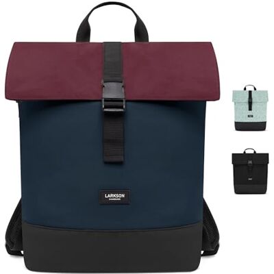LARKSON Mochila Mulher e Homem Tammo Para Portáteis Trabalho, Universidade e Viagem Mochila Desenrolável e Leve Repelente à Água, Tamanho único, Mochilas daypack LARKSON Mochila Mulher e Homem Tammo Para Portáteis Trabalho, Universidade e Viagem Mochila Desenrolável e Leve Repelente à Água, Tamanho único, Mochilas daypack