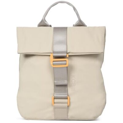 KCB Mochila anti-roubo grande Chain seguro, 100% vegano, Bege, Casual Design seguro e espaçoso, bolsos multiusos com fecho de correr, material resistente, alças ajustáveis KCB Mochila anti-roubo grande Chain seguro, 100% vegano, Bege, Casual Design seguro e espaçoso, bolsos multiusos com fecho de correr, material resistente, alças ajustáveis