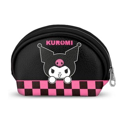 KARACTERMANIA Sanrio Kuromi Chess-carteira oval casual, multicolorido, 12 x 9 cm KARACTERMANIA Sanrio Kuromi Chess-carteira oval casual, multicolorido, 12 x 9 cm