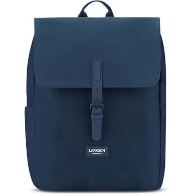 LARKSON Mochila mulher e homem IDA mala mochila moderna compartimento portátil 13 polegadas para trabalho, cidade, universidade repelente de água, Azul escuro, Tamanho único, Mochilas LARKSON Mochila mulher e homem IDA mala mochila moderna compartimento portátil 13 polegadas para trabalho, cidade, universidade repelente de água, Azul escuro, Tamanho único, Mochilas