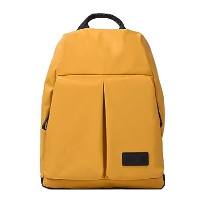 KCB Mochila anti-roubo pequena para homem Skid design espaçoso e prático, bolsos multifuncionais, compartimento para tablet, alças ajustáveis, 100% vegano, Mostarda, M KCB Mochila anti-roubo pequena para homem Skid design espaçoso e prático, bolsos multifuncionais, compartimento para tablet, alças ajustáveis, 100% vegano, Mostarda, M