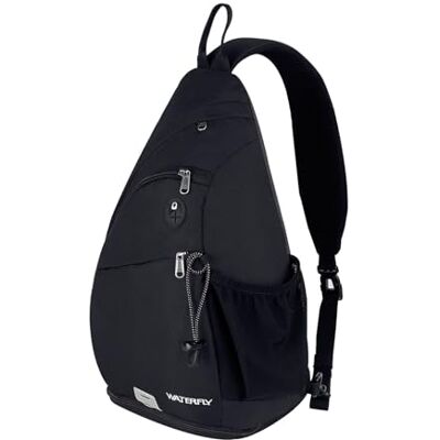 Waterfly - Aw06 - Preto - 31x13x47cm - Bolsa tiracolo Waterfly - Aw06 - Preto - 31x13x47cm - Bolsa tiracolo