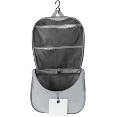Sea to Summit TravellingLight Necesser pendente organizador de viagem para homens e mulheres, cinzento peltre, L, grande Sea to Summit TravellingLight Necesser pendente organizador de viagem para homens e mulheres, cinzento peltre, L, grande
