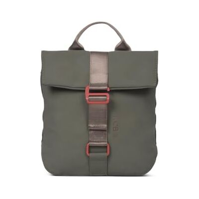 KCB Mochila anti-roubo pequena Chain seguro, 100% vegano cor Khaki Design seguro e prático Bolsos multiusos com fecho de correr, material resistente, alças ajustáveis KCB Mochila anti-roubo pequena Chain seguro, 100% vegano cor Khaki Design seguro e prático Bolsos multiusos com fecho de correr, material resistente, alças ajustáveis