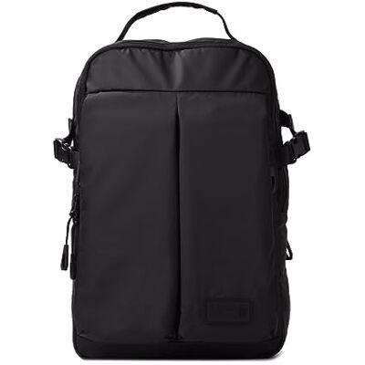 KCB Mochila grande para homem Skid design espaçoso e prático, bolsos multifuncionais, compartimento para portátil e tablet, alças ajustáveis, 100% vegano, Preto, L KCB Mochila grande para homem Skid design espaçoso e prático, bolsos multifuncionais, compartimento para portátil e tablet, alças ajustáveis, 100% vegano, Preto, L