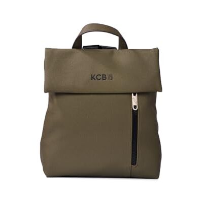 KCB Mochila anti-roubo pequena Strong design compacto e seguro, grande durabilidade e estilo moderno, ideal para uso diário, alças ajustáveis, 100% vegano, cor khaki KCB Mochila anti-roubo pequena Strong design compacto e seguro, grande durabilidade e estilo moderno, ideal para uso diário, alças ajustáveis, 100% vegano, cor khaki