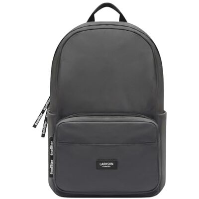 LARKSON Mochila mulher e homem cinzento Nº 3 mochilas portátil escolares jovens viagem universitária impermeável LARKSON Mochila mulher e homem cinzento Nº 3 mochilas portátil escolares jovens viagem universitária impermeável