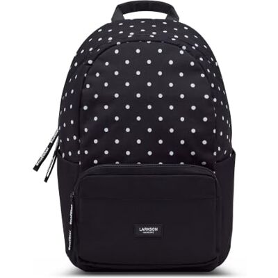 LARKSON Mochila mulher e homem Nº 3 mochilas portátil escolares jovens viagem universitária impermeável, Polka Dots, Tamanho único, Casual LARKSON Mochila mulher e homem Nº 3 mochilas portátil escolares jovens viagem universitária impermeável, Polka Dots, Tamanho único, Casual