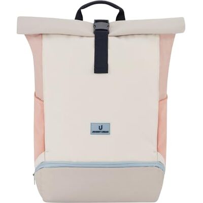 Johnny Urban Mochila de rolo para mulher e homem Allen Large grande bolsa para escola, universidade, trabalho, compartimento para portátil repelente de água, Areia rosa, L, Casual Johnny Urban Mochila de rolo para mulher e homem Allen Large grande bolsa para escola, universidade, trabalho, compartimento para portátil repelente de água, Areia rosa, L, Casual