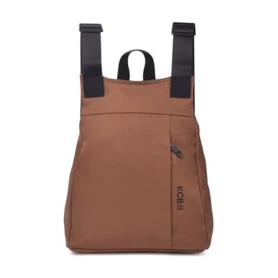 KCB Mochila anti-roubo pequena Maze 100% vegana, mochila compacta para mulher com segurança extra KCB Mochila anti-roubo pequena Maze 100% vegana, mochila compacta para mulher com segurança extra