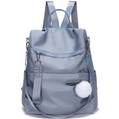 SONARIN Anti-roubo moda mochila mulher, impermeável leve senhoras mochila casual mochilas escolares meninas, mala de ombro descapotável para viagem universidade trabalho, azul, Casual SONARIN Anti-roubo moda mochila mulher, impermeável leve senhoras mochila casual mochilas escolares meninas, mala de ombro descapotável para viagem universidade trabalho, azul, Casual