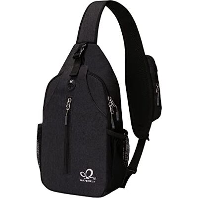 Waterfly Mochila de Tiracolo Pecho Mochila Transversal para Ciclismo, Caminhadas, Casual Homem e Mulher Waterfly Mochila de Tiracolo Pecho Mochila Transversal para Ciclismo, Caminhadas, Casual Homem e Mulher
