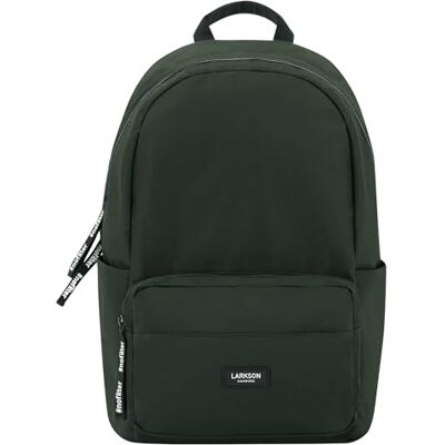 LARKSON Mochila mulher e homem Nº 3 mochilas portátil escolares jovens viagem universitária impermeável, Verde escuro, Tamanho único LARKSON Mochila mulher e homem Nº 3 mochilas portátil escolares jovens viagem universitária impermeável, Verde escuro, Tamanho único