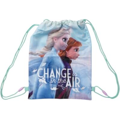 Cartoon Saco para crianças, com fecho de cordão, bolso frontal, mochila escolar, ginásio, tempo livre, Frozen, 40 x 30 cm Cartoon Saco para crianças, com fecho de cordão, bolso frontal, mochila escolar, ginásio, tempo livre, Frozen, 40 x 30 cm