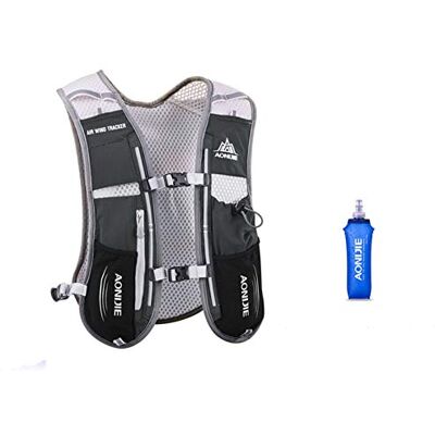 AONIJIE 5L Mochilas de hidratação multifuncionais, Conforto e Estabilidade, Acesso Rápido à hidratação, Simplicidade, Leve Mochila de Hidratação para Ciclismo e Corrida (Preto+Garrafa Soft 500ml) AONIJIE 5L Mochilas de hidratação multifuncionais, Conforto e Estabilidade, Acesso Rápido à hidratação, Simplicidade, Leve Mochila de Hidratação para Ciclismo e Corrida (Preto+Garrafa Soft 500ml)