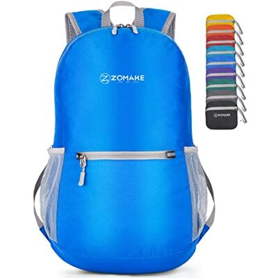 ZOMAKE Mochila dobrável ultraleve mochilas de caminhada pequena mochila com resistência à água 20 l para homem mulher viagem trekking desporto ZOMAKE Mochila dobrável ultraleve mochilas de caminhada pequena mochila com resistência à água 20 l para homem mulher viagem trekking desporto