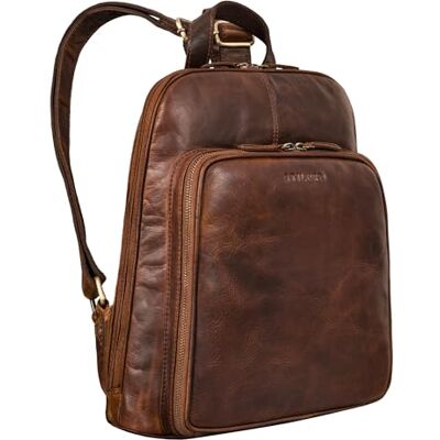 STILORD " Mochila vintage para senhoras elegante couro mochila para senhoras pequena mochila urbana retro mini mochila cor: preto, marrom, M, Mochila STILORD " Mochila vintage para senhoras elegante couro mochila para senhoras pequena mochila urbana retro mini mochila cor: preto, marrom, M, Mochila