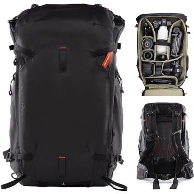 PGYTECH OnePro Focux Mochila fotográfica ao ar livre impermeável 35 L Sistema AceFrame, acesso rápido, painel traseiro ajustável, compartimento para portátil, capa para chuva, caminhadas PGYTECH OnePro Focux Mochila fotográfica ao ar livre impermeável 35 L Sistema AceFrame, acesso rápido, painel traseiro ajustável, compartimento para portátil, capa para chuva, caminhadas