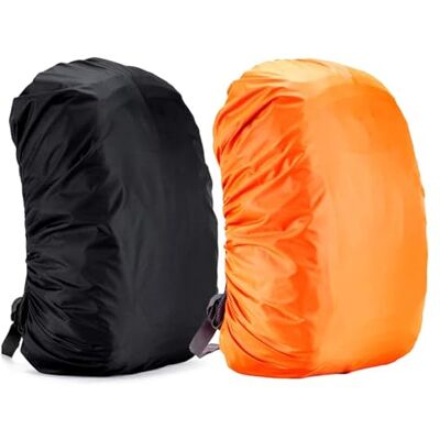 Yogopro Capa impermeável para mochila, 2 peças capa mochila chuva, 30 ~ 65 L capa de bolsa bolsa protetora de chuva para acampamento caminhadas caminhadas, 55 L 65 L (preto e laranja) Yogopro Capa impermeável para mochila, 2 peças capa mochila chuva, 30 ~ 65 L capa de bolsa bolsa protetora de chuva para acampamento caminhadas caminhadas, 55 L 65 L (preto e laranja)