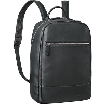 STILORD '' Mochila Grande de Couro para Homem e Mulher Mochila de Viagem Trabalho Escolar Mochila Portátil 15 Polegadas Mochila de Pele Autêntica, Preto, L STILORD '' Mochila Grande de Couro para Homem e Mulher Mochila de Viagem Trabalho Escolar Mochila Portátil 15 Polegadas Mochila de Pele Autêntica, Preto, L