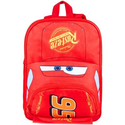 Disney Cars mochila infantil Relâmpago McQueen saco mochila escolar creche pré-escolar crianças leve para viagens colégio e pijamadas Disney Cars mochila infantil Relâmpago McQueen saco mochila escolar creche pré-escolar crianças leve para viagens colégio e pijamadas