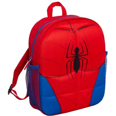 Mochila Marvel Spiderman em pelúcia 3D para viagem e escola - Lancheira para meninos Mochila Marvel Spiderman em pelúcia 3D para viagem e escola - Lancheira para meninos