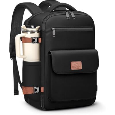 MATEIN Mochila de Viagem Cabina Avião 40x30x20 Conjunto de 2 Peças, Mochila de Viagem Antirroubo para Portátil 15,6 com Compartimento Dobrável para Sapatos Mochila de Viagem Compatível com Ryanair e MATEIN Mochila de Viagem Cabina Avião 40x30x20 Conjunto de 2 Peças, Mochila de Viagem Antirroubo para Portátil 15,6 com Compartimento Dobrável para Sapatos Mochila de Viagem Compatível com Ryanair e