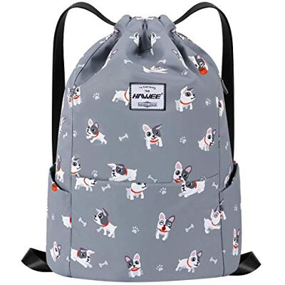 HAWEE Mochila impermeável casual com cordão grande para esportes, bolsa de academia, mochila de corda unissex para homem e mulher, para vida cotidiana, ao ar livre, yoga, escola, praia, natação, L HAWEE Mochila impermeável casual com cordão grande para esportes, bolsa de academia, mochila de corda unissex para homem e mulher, para vida cotidiana, ao ar livre, yoga, escola, praia, natação, L