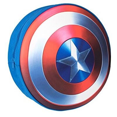 Marvel Mochila para crianças dos Vingadores Capitão América Marvel Mochila para crianças dos Vingadores Capitão América