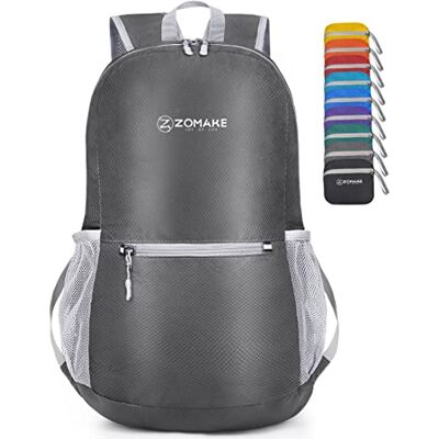 ZOMAKE Mochila dobrável ultraleve mochilas de caminhada pequena mochila com resistência à água 20 l para homem mulher viagem trekking desporto ZOMAKE Mochila dobrável ultraleve mochilas de caminhada pequena mochila com resistência à água 20 l para homem mulher viagem trekking desporto