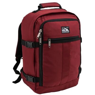 Cabin Max Mochila de Viagem 40x20x25 para Bagagem de Mão Mochila Abaixo do Assento Adequada para Ryanair (20L Poliéster Reciclado RPET), 40 x 30 x 20 cm Cabin Max Mochila de Viagem 40x20x25 para Bagagem de Mão Mochila Abaixo do Assento Adequada para Ryanair (20L Poliéster Reciclado RPET), 40 x 30 x 20 cm