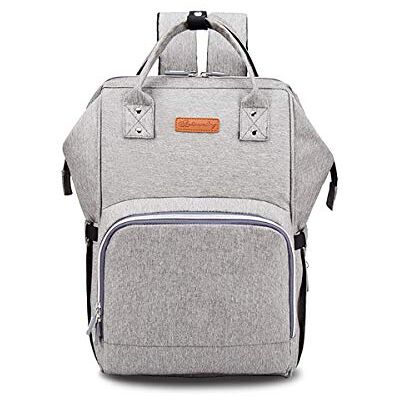 SONARIN Mochilas de fraldas multifuncionais, saco de fraldas, organizador de mochila de viagem com sacos com isolamento de garrafa, interface USB, impermeável, grande capacidade SONARIN Mochilas de fraldas multifuncionais, saco de fraldas, organizador de mochila de viagem com sacos com isolamento de garrafa, interface USB, impermeável, grande capacidade