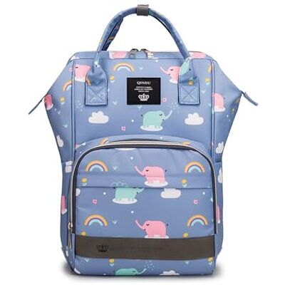 SONARIN Mochila de Alta Capacidad Multifuncional para Fraldas de Bebé, Bolsa de Fraldas Impermeável, Bolsa de Muda-Fraldas, Bolsa de Viagem Portátil para Fraldas com Ganchos para Carrinho de Bebé SONARIN Mochila de Alta Capacidad Multifuncional para Fraldas de Bebé, Bolsa de Fraldas Impermeável, Bolsa de Muda-Fraldas, Bolsa de Viagem Portátil para Fraldas com Ganchos para Carrinho de Bebé