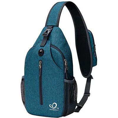 Waterfly Mochila cruzada peito de tiracolo para homem e mulher Waterfly Mochila cruzada peito de tiracolo para homem e mulher