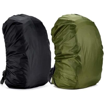 Yogopro Funda Impermeável para Mochila, 2 Pçs Cobertura de Chuva para Mochila, 30~65L Capa Protetora de Bolsa à Prova de Chuva para Camping, Caminhadas, Excursões, 30L-40L (Preto e Verde) Yogopro Funda Impermeável para Mochila, 2 Pçs Cobertura de Chuva para Mochila, 30~65L Capa Protetora de Bolsa à Prova de Chuva para Camping, Caminhadas, Excursões, 30L-40L (Preto e Verde)