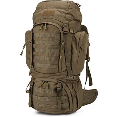 Mardingtop Mochila tática de 60 litros com protetor de chuva mochilas grandes de trekking mochilas expansíveis ao ar livre mochilas de caminhada para viajar, acampar Mardingtop Mochila tática de 60 litros com protetor de chuva mochilas grandes de trekking mochilas expansíveis ao ar livre mochilas de caminhada para viajar, acampar