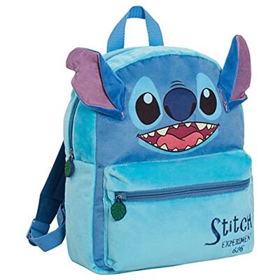 Mochila Disney Stitch Infantil Bolsa escolar de pelúcia 3D Mochila Disney Stitch Infantil Bolsa escolar de pelúcia 3D