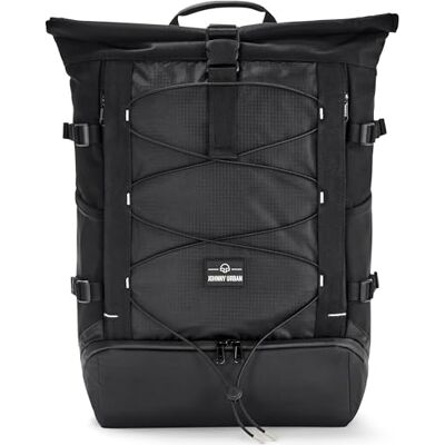 Johnny Urban Mochila de rolo para mulher e homem Allen Large Move grande mala para escola, universidade, trabalho, compartimento para portátil repelente de água, Preto, Tamanho único, Mochilas Johnny Urban Mochila de rolo para mulher e homem Allen Large Move grande mala para escola, universidade, trabalho, compartimento para portátil repelente de água, Preto, Tamanho único, Mochilas