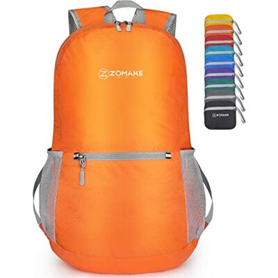 ZOMAKE Mochila dobrável ultraleve mochilas de caminhada pequena mochila com resistência à água 20 l para homem mulher viagem trekking desporto ZOMAKE Mochila dobrável ultraleve mochilas de caminhada pequena mochila com resistência à água 20 l para homem mulher viagem trekking desporto