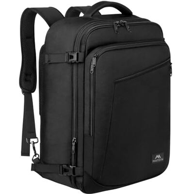 MATEIN Mochila de Viagem para Cabina de Avião, Mochila de Viagem para Mulher e Homem com Capacidade Expansível para Companhias Aéreas, Mochila de Viagem Leve e Impermeável, Bagagem de Mão para MATEIN Mochila de Viagem para Cabina de Avião, Mochila de Viagem para Mulher e Homem com Capacidade Expansível para Companhias Aéreas, Mochila de Viagem Leve e Impermeável, Bagagem de Mão para