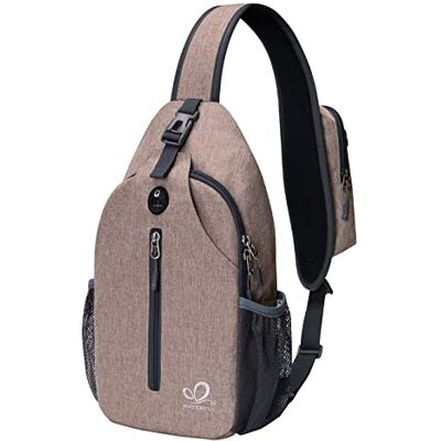 Waterfly Mochila de Ombro Cruzada para Ciclismo, Caminhadas, Casual para Homem e Mulher Waterfly Mochila de Ombro Cruzada para Ciclismo, Caminhadas, Casual para Homem e Mulher