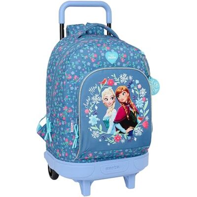 Safta FROZEN Mochila grande com rodas, compacta, removível, ideal para crianças de diferentes idades, confortável e versátil, qualidade e resistência, 33 x 22 x 45 cm Safta FROZEN Mochila grande com rodas, compacta, removível, ideal para crianças de diferentes idades, confortável e versátil, qualidade e resistência, 33 x 22 x 45 cm