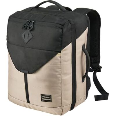 Cabin Max Equator X Mochila de cabine de avião, 40 x 30 x 20 cm, bagagem de mão Ryanair, Wizz Air e Vueling, mala de viagem com assento baixo 24 litros, bege Cabin Max Equator X Mochila de cabine de avião, 40 x 30 x 20 cm, bagagem de mão Ryanair, Wizz Air e Vueling, mala de viagem com assento baixo 24 litros, bege