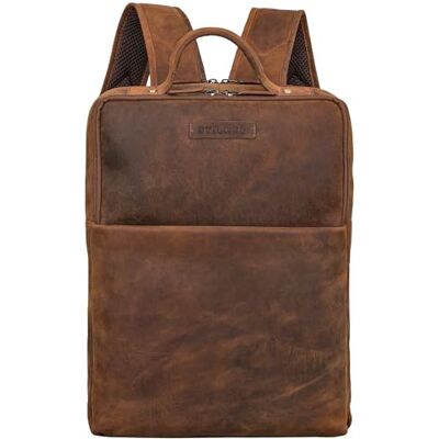 STILORD "" Mochila elegante para computador de 14 polegadas, mochilas de couro para negócios, homem, mulher, backpack de trabalho, couro genuíno, L, Mochilas diárias STILORD "" Mochila elegante para computador de 14 polegadas, mochilas de couro para negócios, homem, mulher, backpack de trabalho, couro genuíno, L, Mochilas diárias