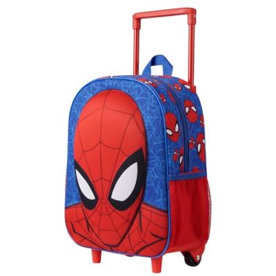 Marvel Spider-Man mochila com rodas, mochila escolar, mochila carrinho de volta ao cole, mochila de viagem, presente para crianças Marvel Spider-Man mochila com rodas, mochila escolar, mochila carrinho de volta ao cole, mochila de viagem, presente para crianças