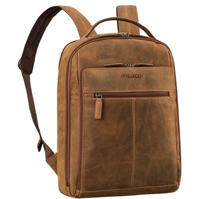 STILORD '' Mochila de couro para portátil de 15 polegadas mochila de negócios elegante para homens e mulheres perfeita para trabalho, universidade e viagens, L, Mochilas diárias STILORD '' Mochila de couro para portátil de 15 polegadas mochila de negócios elegante para homens e mulheres perfeita para trabalho, universidade e viagens, L, Mochilas diárias