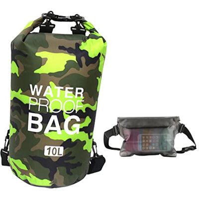 Idefair Saco seco impermeável, mochila seca flutuante saco de praia, saco seco leve para a praia, passeios em barco, pesca, caiaque, natação, Rafting, Camping 5L 10L 15L 20L 30L Idefair Saco seco impermeável, mochila seca flutuante saco de praia, saco seco leve para a praia, passeios em barco, pesca, caiaque, natação, Rafting, Camping 5L 10L 15L 20L 30L